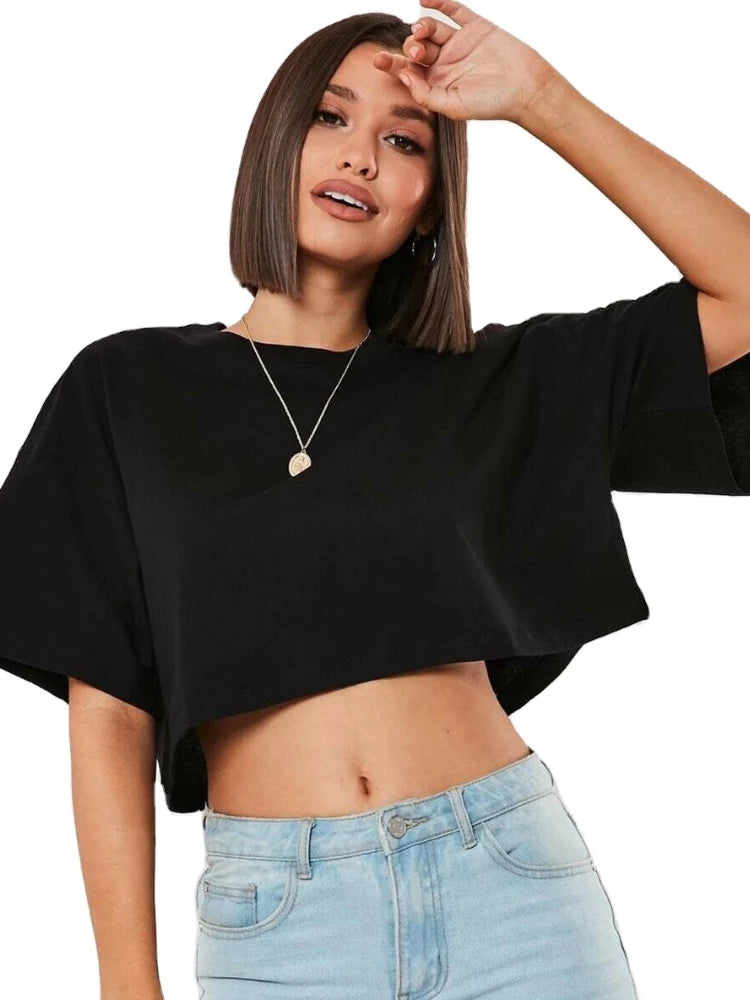 Camiseta Cropped Maga Curta