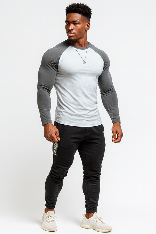 Camiseta Esportiva de Compressão Manga Longa Dry Fit