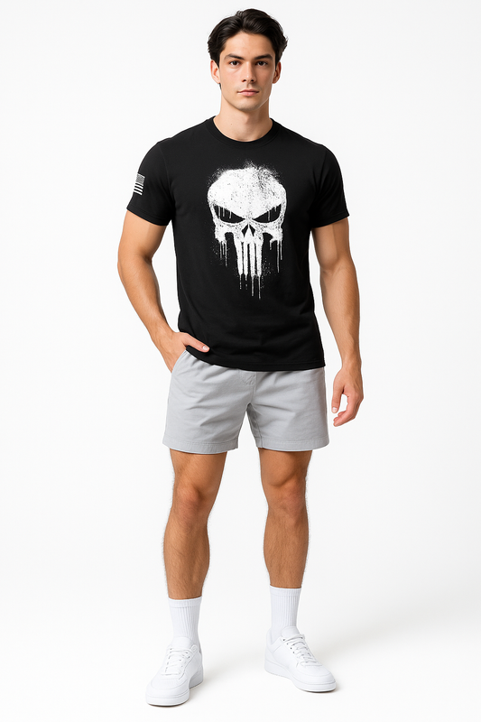 Camiseta Masculina Manga Longa URFSP Estampada – Malha Poliéster, Gola Careca