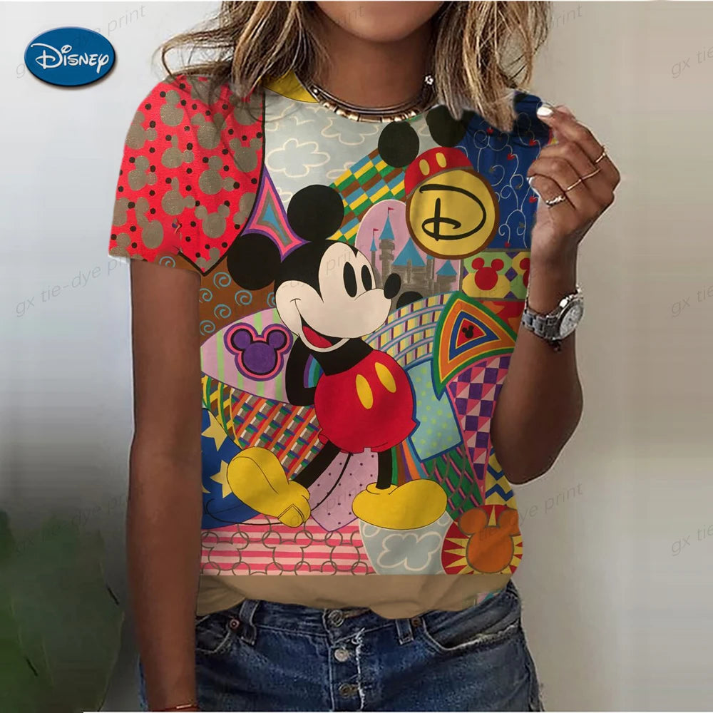 Camiseta Mickey e Stitch